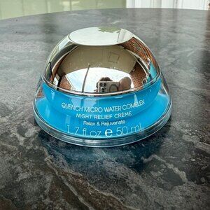 Quench Night Relief Creme Micro Water Complex Full Size Hydrating 1.7 Fl Oz